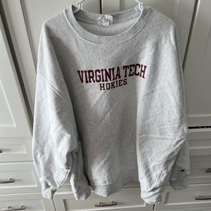 Vintage virginia tech oversized crewneck